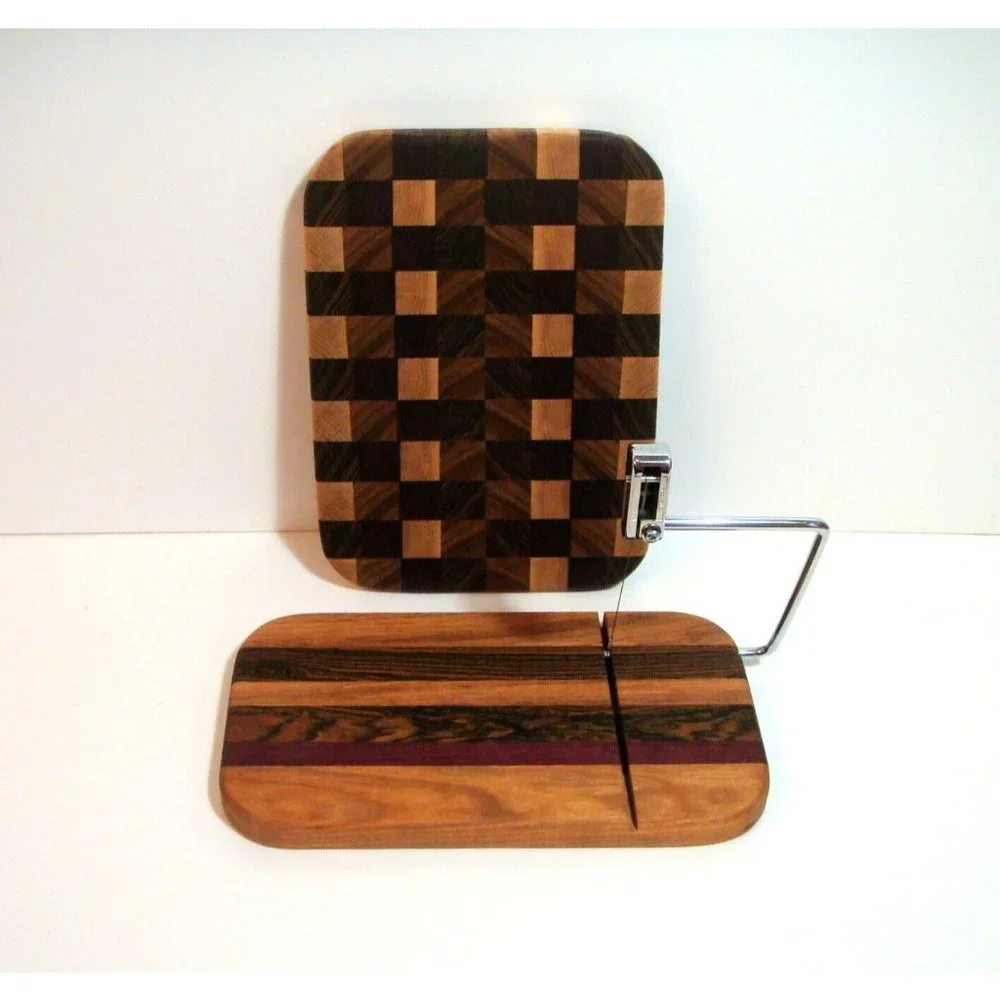 Exotic Wood Cheese Board Handcrafted by Carl AKA Geppetto Handmade - Picture 4 of 5